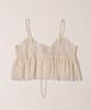 WEGO PHILLY Front Size White Ivory Camisole, Ribbon, Tulle, Cute, Women's, F,