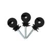 Electric Fencing Ring Insulators, Wire Mesh Ring Insulator, Wooden Post Insulator Screw-in, for Ropes, Wires and Strands.