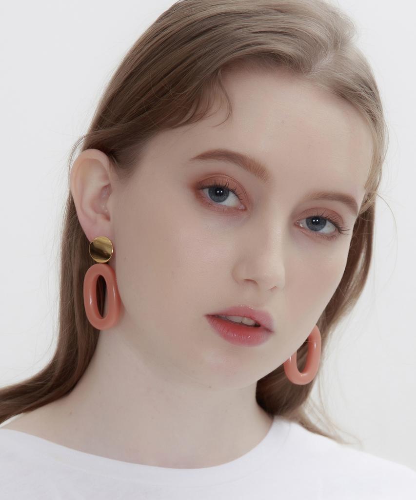 My Boo Oval Chain - Coral