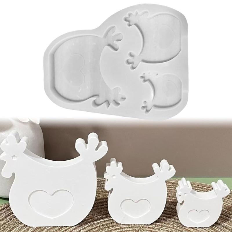 Hen Candle Mould Chicken Silicone Molds Ornament Molds Animals Castings Molds Handmade Plasters Molds Craft Supplies