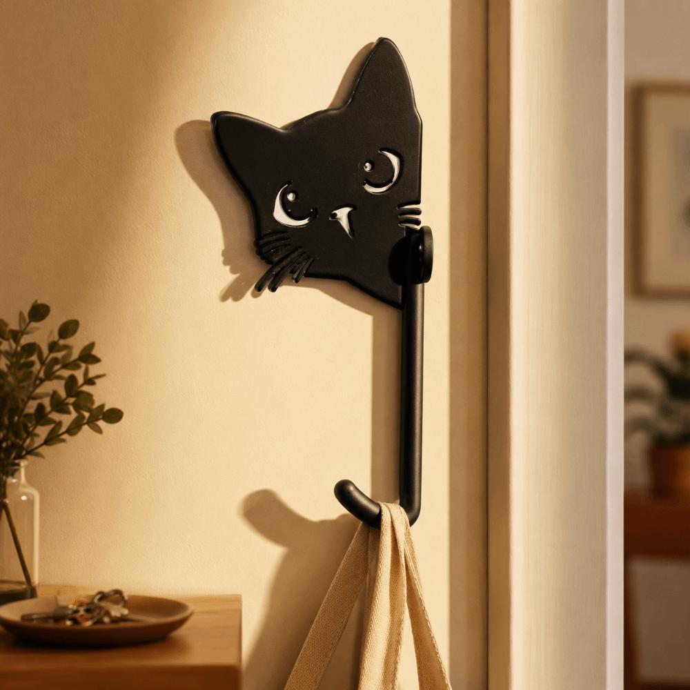 Decorative Cat Hooks 3D Printed Key Holder Creative Kitten Wall Hooks Home
