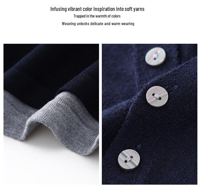 New European & American Two-Piece Wool Blend Cardigan & Base Layer Knit Set for Women - Autumn/Winter Trendy Fashion