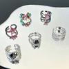 Dark Spider Dopamine Star Open Ring Cold Wind Personality Advanced Sense Index Finger Ring