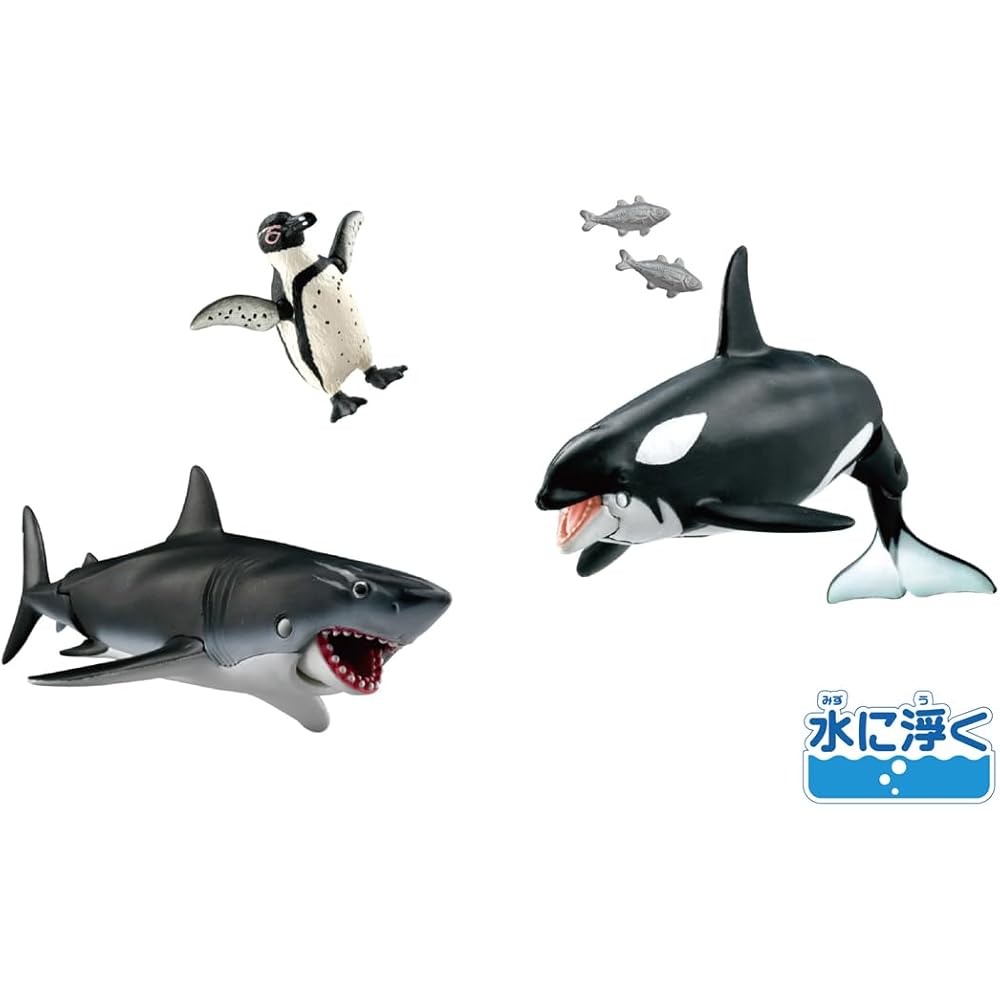 Takara Tomy Ania AA-02 Ocean Creature Hunter Set Animal Dinosaur Toy for Ages 3 and Up