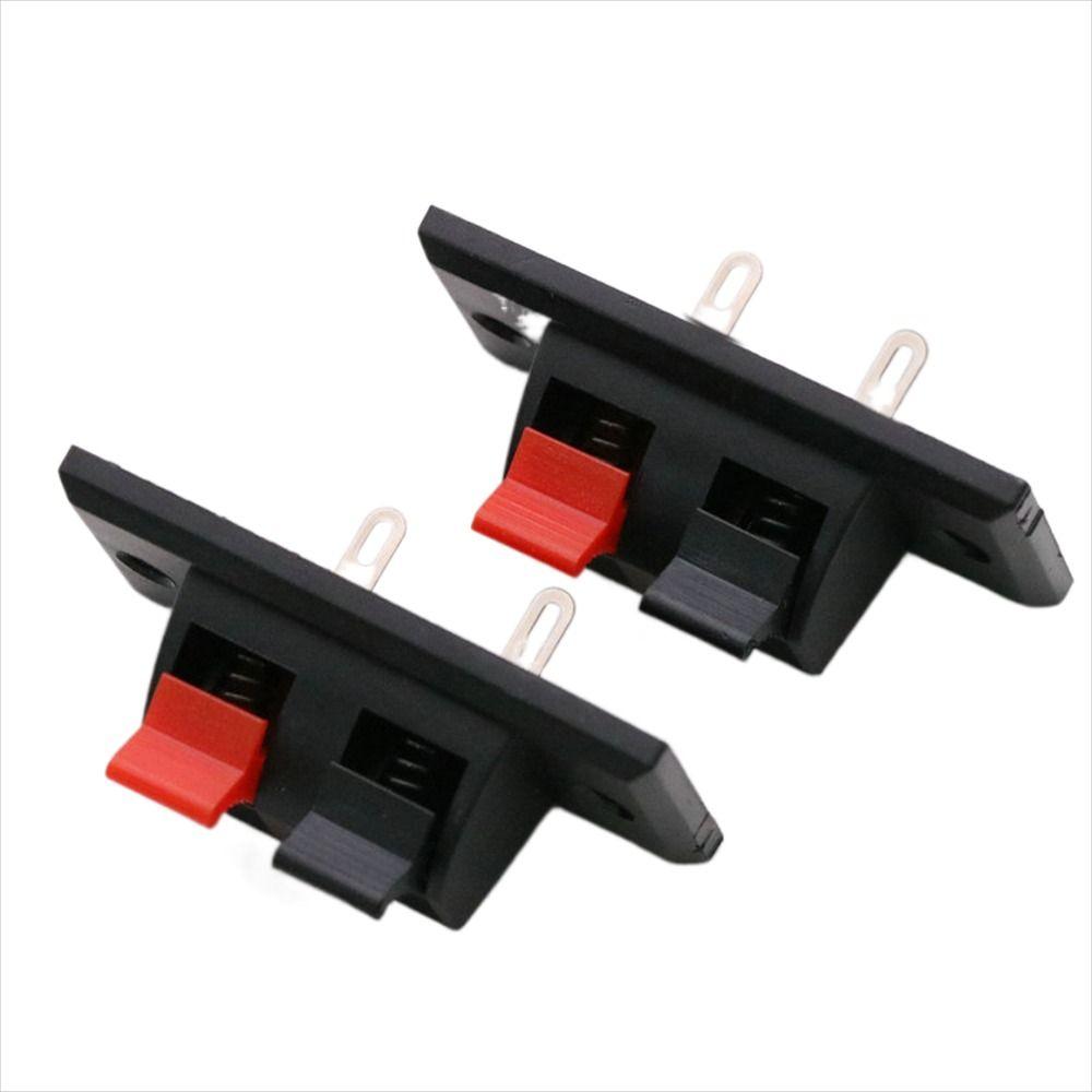 Push in Jack 2 Positions Connector Audio Speaker Terminals Speaker Terminals Spring Load Connector