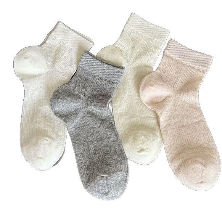 White Socks Summer Thin Mesh Breathable Socks Pure Cotton With Sandals Ballet Style Socks Ultra-Thin Summer