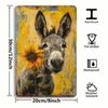 Vintage Metal Poster Donkey Wall Art Decor for Bar Cafe Garage