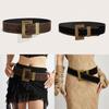 Fashion Riveted Waist Belt With Alloy Closure For Trendy Outfits