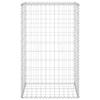 VidaXL Mur en gabion avec couvercles Acier galvanisé 60x50x100 cm