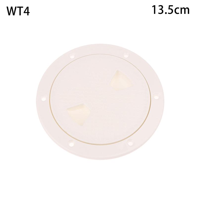 4/6/8In ABS Plastic White Black Round Deck Inspection Plate Hatch Cover Deck Plate Non Slip Detachable For Marine RV Yacht Boat