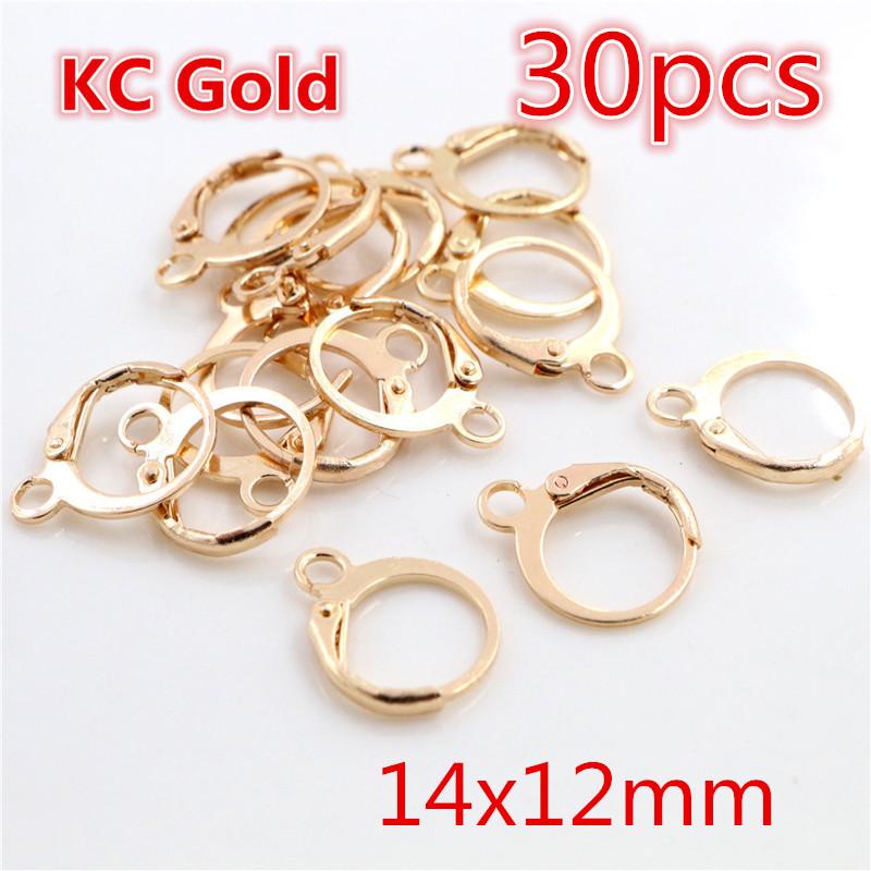 Kupferbeschichtete Ohrhaken (30-50 Stück/Beutel) für DIY Schmuck und Ohrringe Handgefertigte Materialien