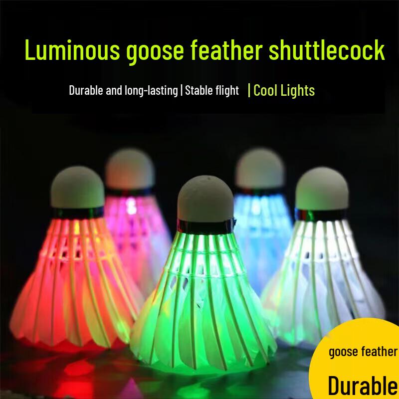 Luminous Goose Feather Shuttlecocks