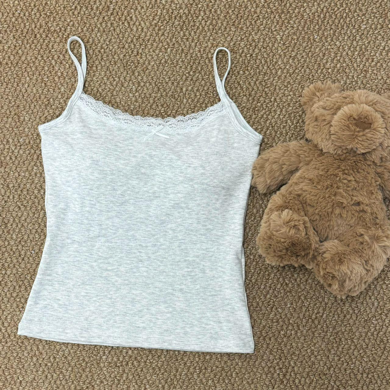 

Женский белый кружевной топ-майка Sweet & Spicy с нагрудными вкладышами - Внутренний слой с начесом для осени/зимы One size fits 75-120 jin