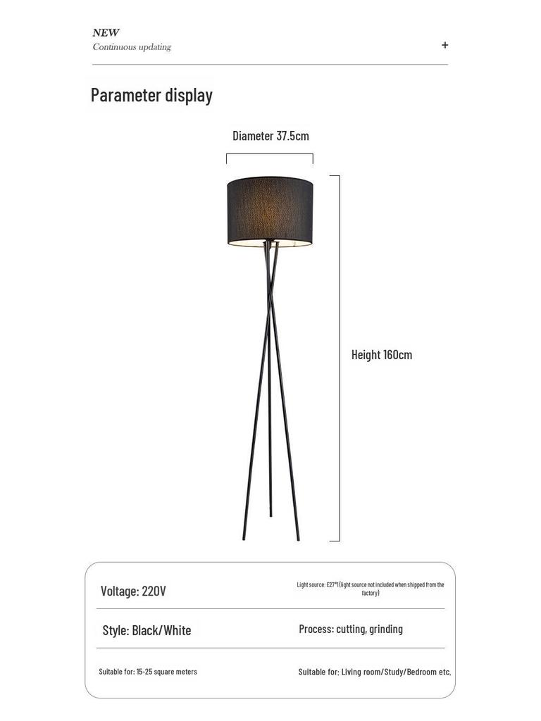 Nordic Modern Three-Legged Floor Lamp - Elegant Minimalist Lighting for Living Room, Bedroom, or Homestay.