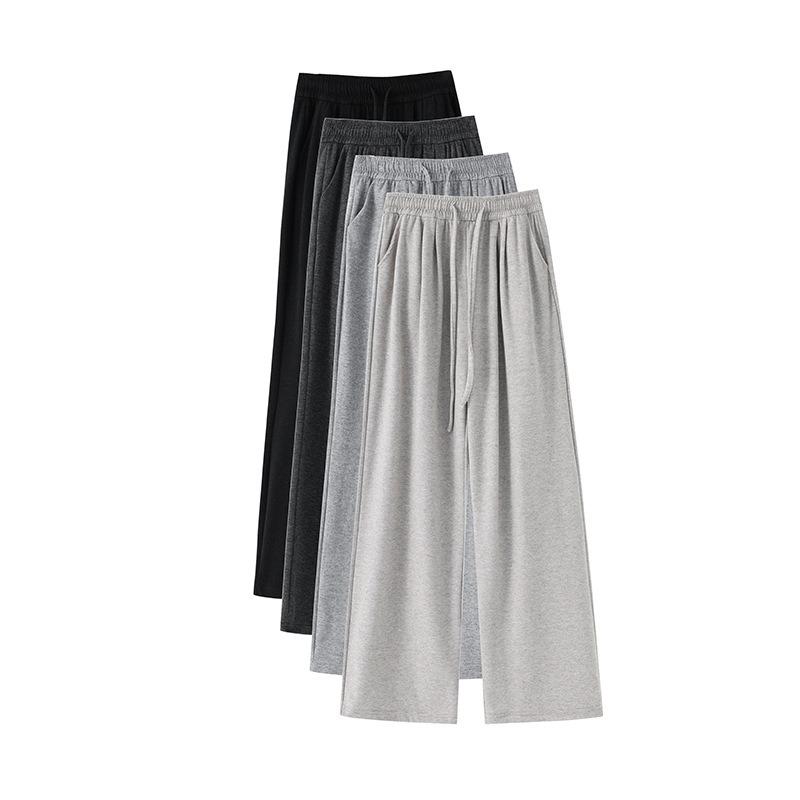 Cloud lazy glutinous rice pants women's autumn new loose high waist drape casual wide-leg pants mopping casual pants