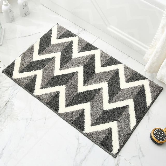 Anti Slip Floor Mat New Leaf Pattern Soft Bathroom Mat Quality Home Decor Absorbent Bedroom Hallway Toilet Rug Bath Mat