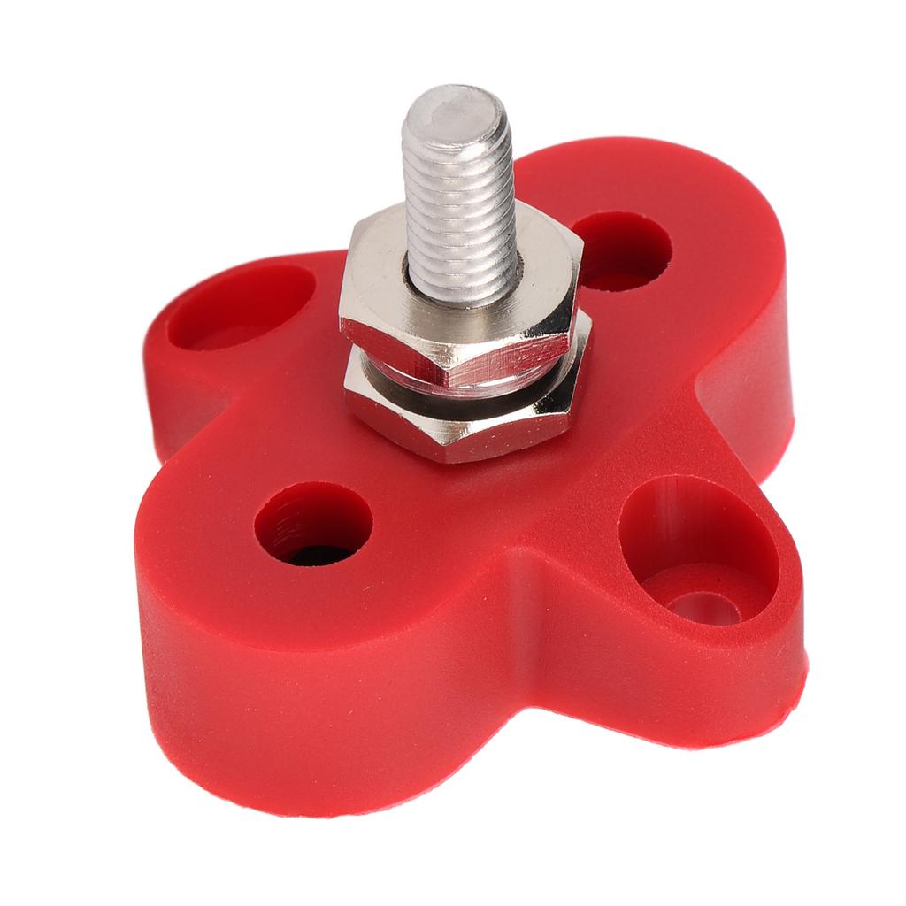   48V M6 Heavy Duty Battery Power Distribution Terminal Block Junction Post for Car Marine Trailer RV Boat