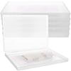 6 Pcs Breast Milk Freezer Storage Organizer Clear Flat Plastic Breastmilk Storage Container Space Saving Freezer Tray Breastfeed