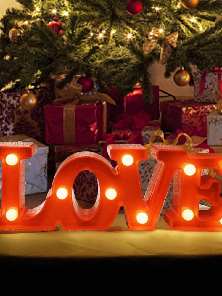 

Световой знак ко Дню Святого Валентина для ресторанов для пикников и столов на открытом воздухе