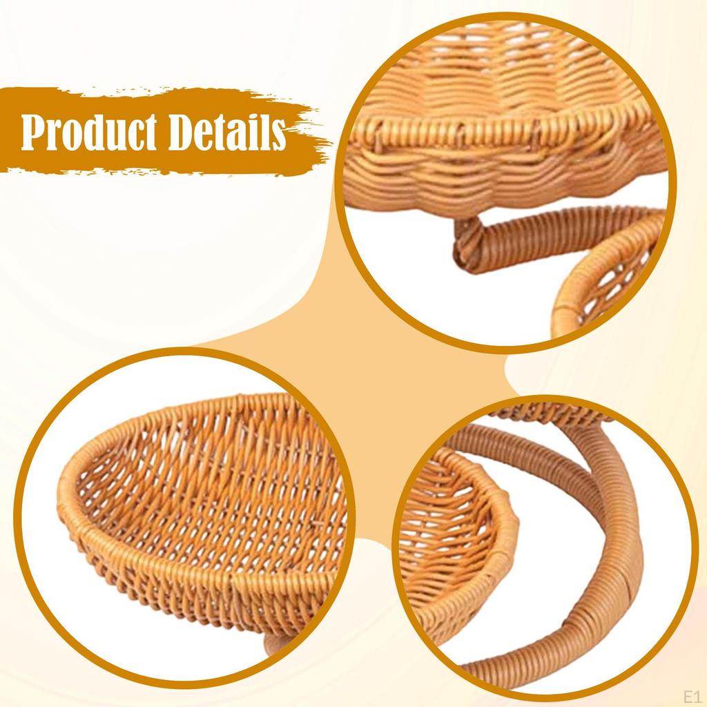 Fruit Basket in Wicker Look, Snack Basket, Multifunctional, Stylish And Practical, Holder for