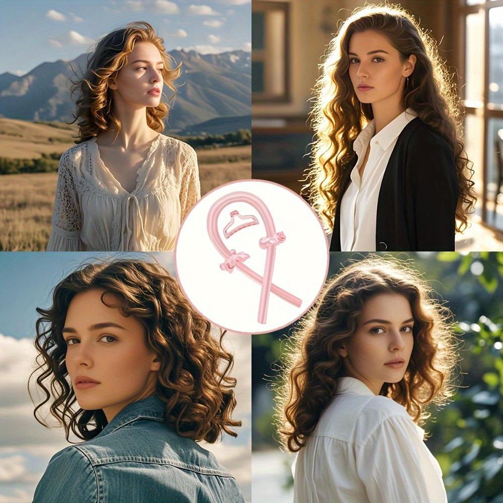 Heatless Curling 1 Set Satin Curling Hair for Night Hair - Heatless Curling Hair with Headband - Gentle and Effective Hair Care