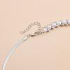 Elegant Simulated Pearl Y-Shaped Lariat Necklace Snake bone Chain Irregular Pearl Drop for Women Bridal & Banquet Jewelry