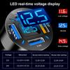4 Ports 66W PD QC3.0 Car Charger 12V-24V USB Car Charger Socket Ultra Fast Digital Display Phone Charge Power Adapter Outlet