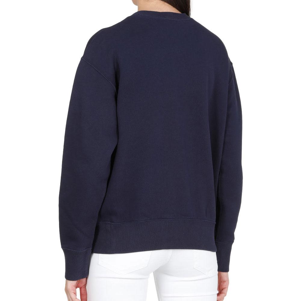Polo Ralph Lauren Ss23 Logo Print Crewneck Sweatshirt Women sweatshirt Blue 211891557-002