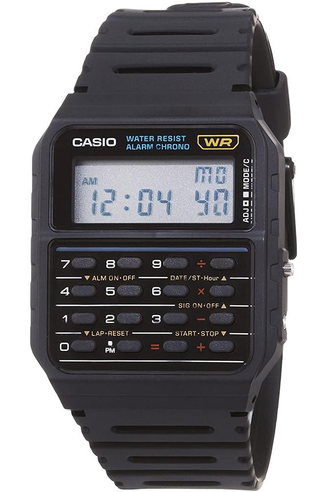 CASIO STANDARD Черные Часы Часы [Casio Standard] CA-53W-1Z Мужские (Импортная модель) CA-53W-1Z Мужские (Импортный продукт)