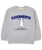 UNION GARMENTS Headstand Cat French Oversized Sweatshirt Gray