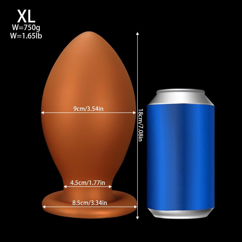Extra Large Silicone Anal Plug Butt Plug for Men Women Wearable Anal Dilator Soft Sex Toys