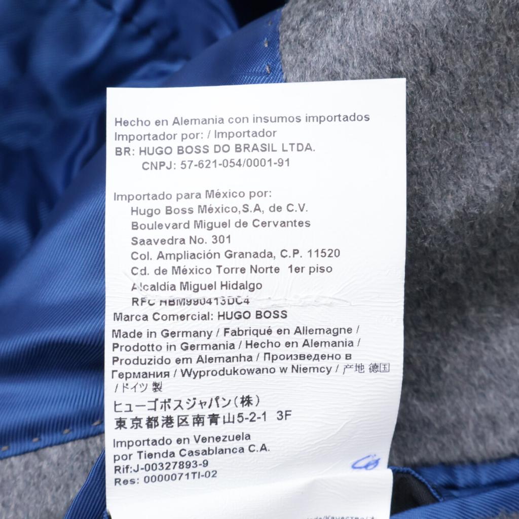 BOSS Gray Cashmere100 Change Pocket Chester Coat Coat Not Written grayUsed