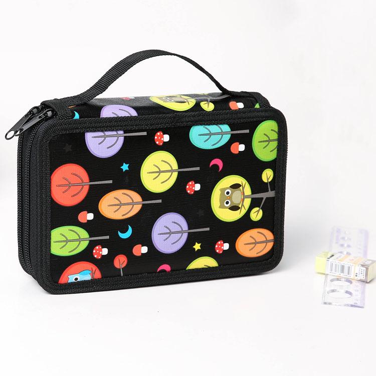 32 Holes Pencil Bag PU Waterproof Material Large Capacity