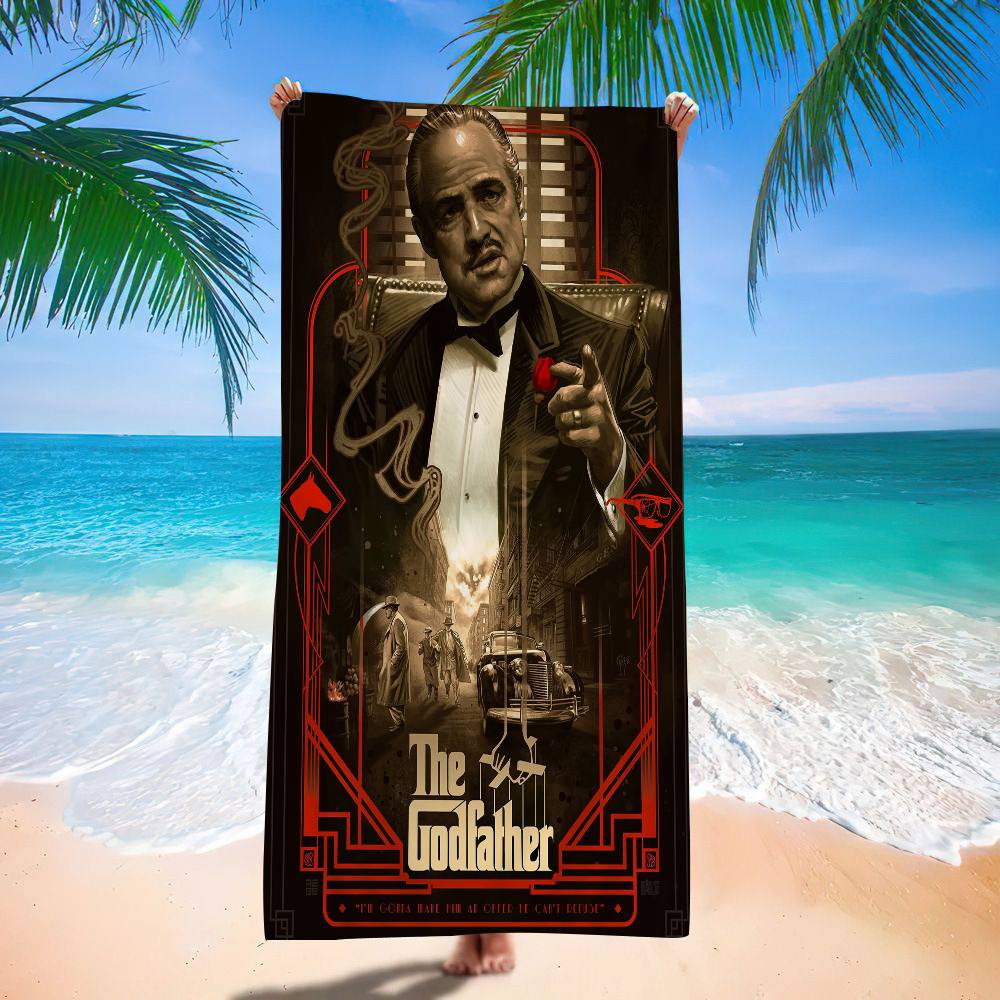 Movie The Godfather Microfiber Beach Towel Absorbent Quick Dry Soft Yoga Swimming Resort Mountain Climbing Towel
