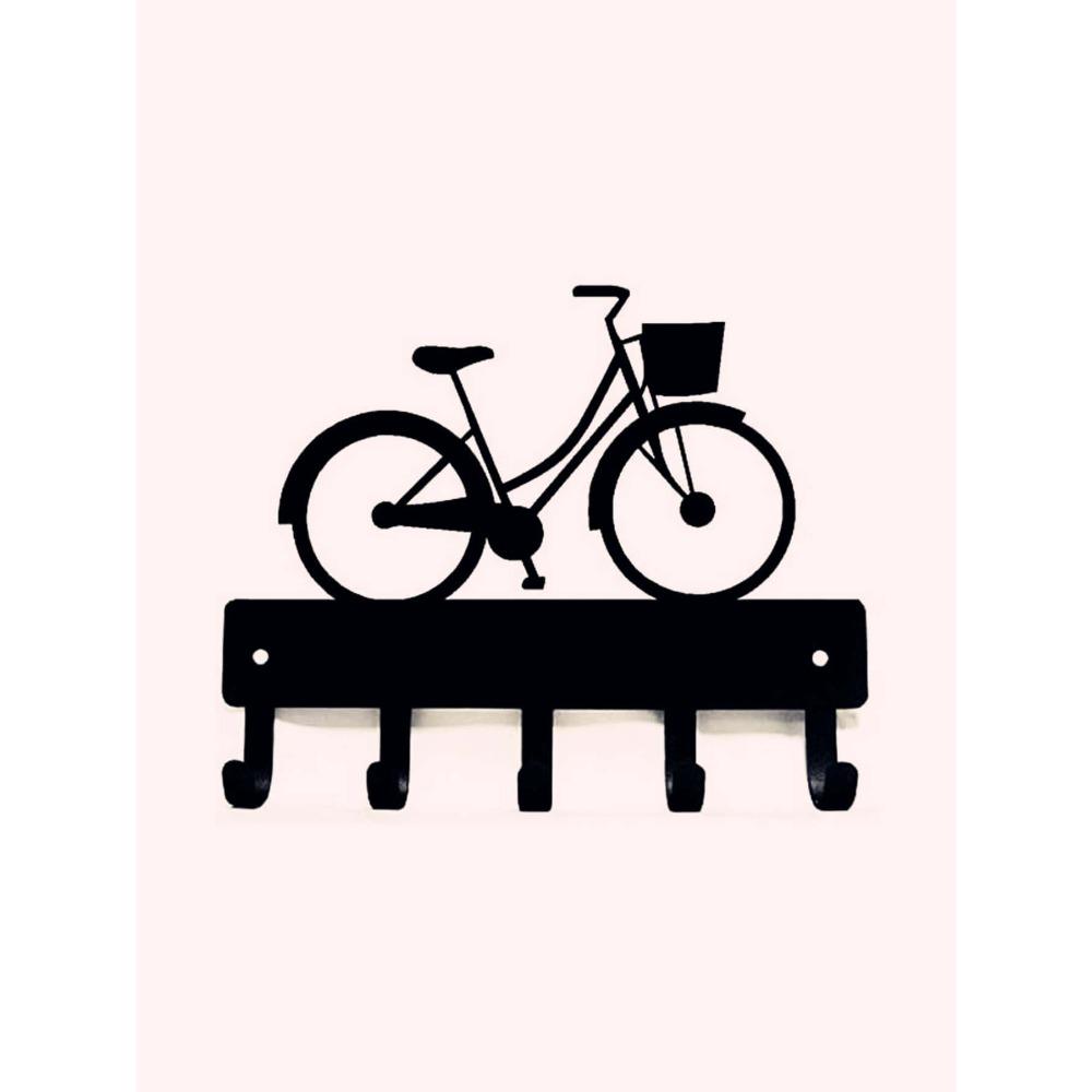 Wrought Iron Bicycle Key Holder Hook Wall Mounted Entryway Decor 1 Piece