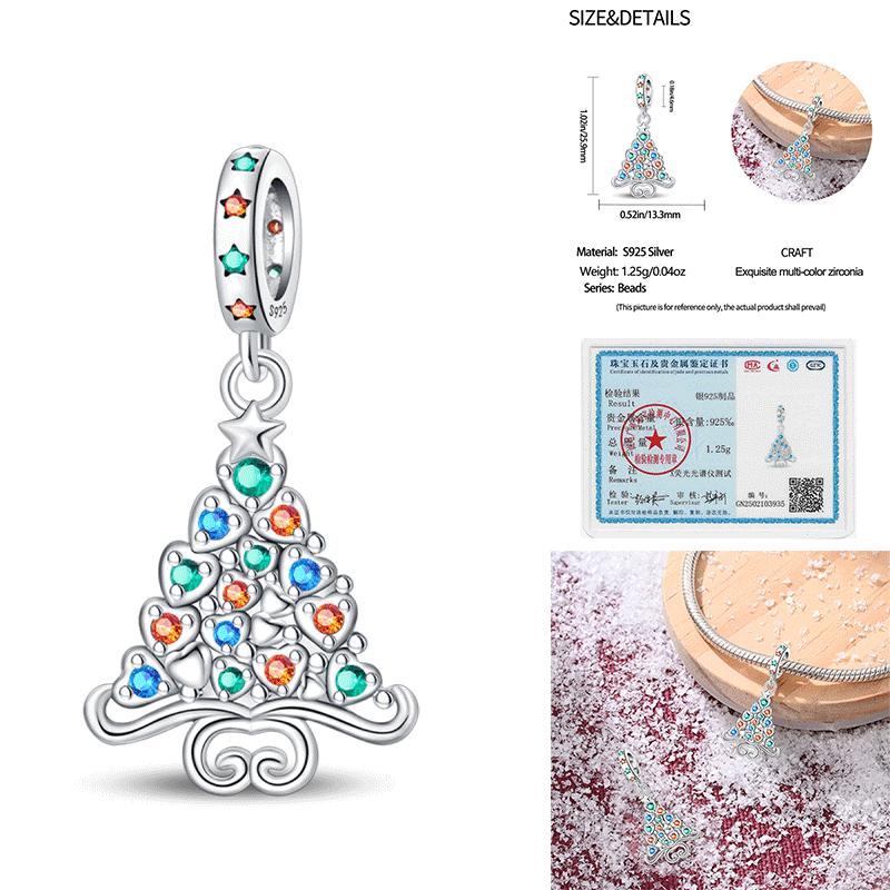 Copper Snowman Beads Wreath Christmas Bell Charm Fit 3Mm Women Bracelet Diy Accessories Christmas Gift Fine Jewelry