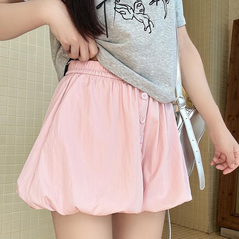 Plissierte Halbrockhose Für Damen Sommer A-Linie Wolkig Flauschiger Kuchenrock Für Damen Hosen
