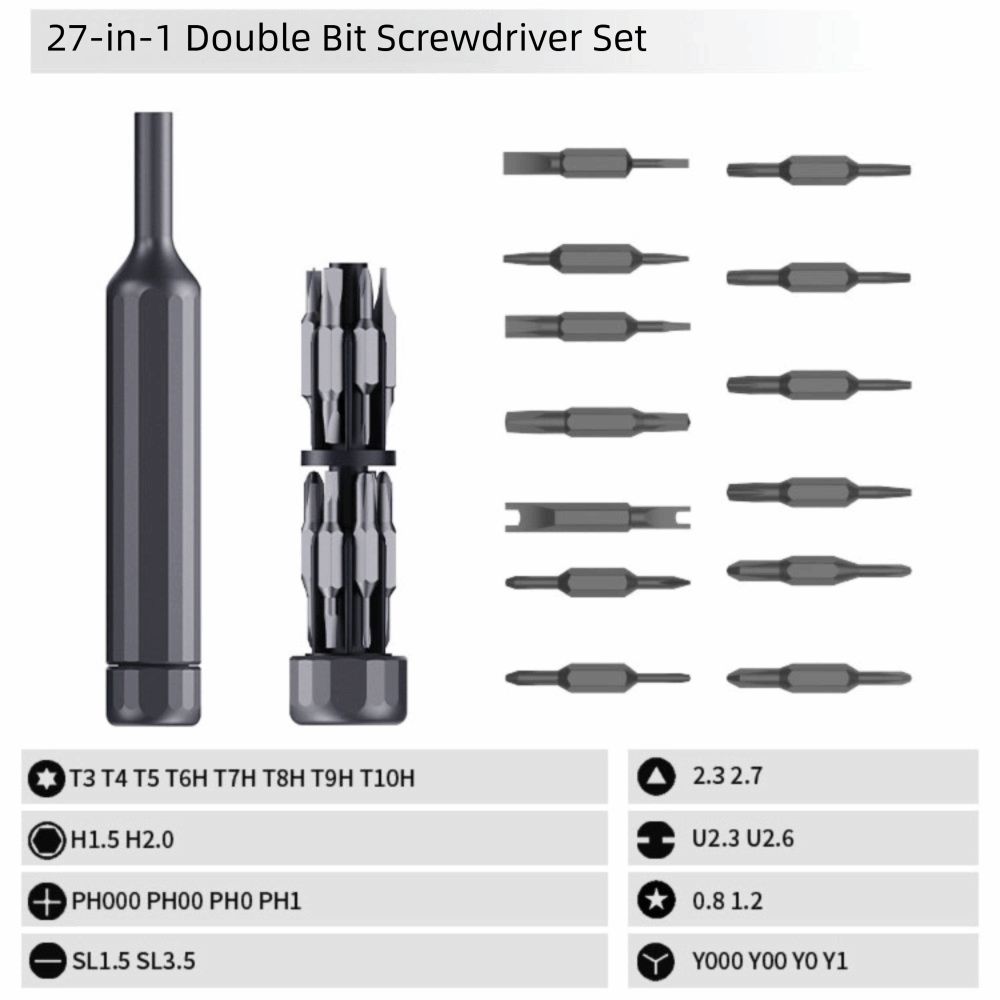 27 In 1 Screwdriver Set 39 In 1 Multi Bit Manual Repair Tool Multi-Purpose Pen Style Small Screwdriver