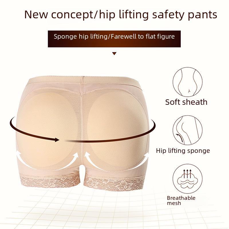 Lace Mesh Body Shaping Panties with Buttocks Inserts for Women