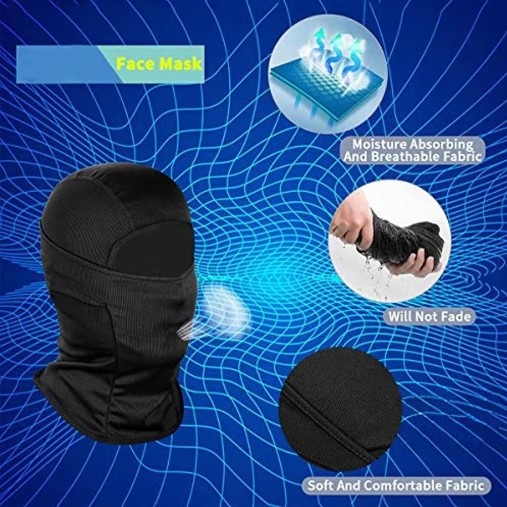 Atmungsaktive Sturmhaube Gesichtsmaske Schnelltrocknende Kopfbedeckung Modische Motorradmaske Fahren Radfahren