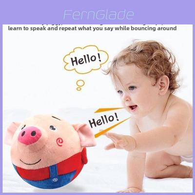 Jumping Pig Plush Toy With Singing Speech Learning For Baby And Kids
