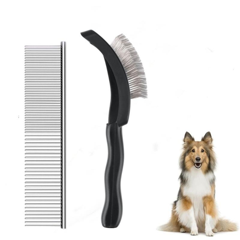 Hundepflege Entfilzungskamm für Hund Entfernen loser Haare Hundemassagekamm Entwirrungsrechen Zubehör