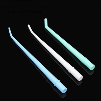 25 pz/borsa dentale punte dell'espulsore della saliva tubo di aspirazione autoclavabile punte curve in plastica usa e getta