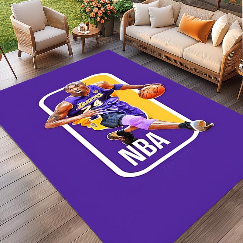 NBA Print Rug, Washable Floor Carpet, For Entryway Dorm Laundry Room Office Study, Home Decor Birthday Christmas Gift