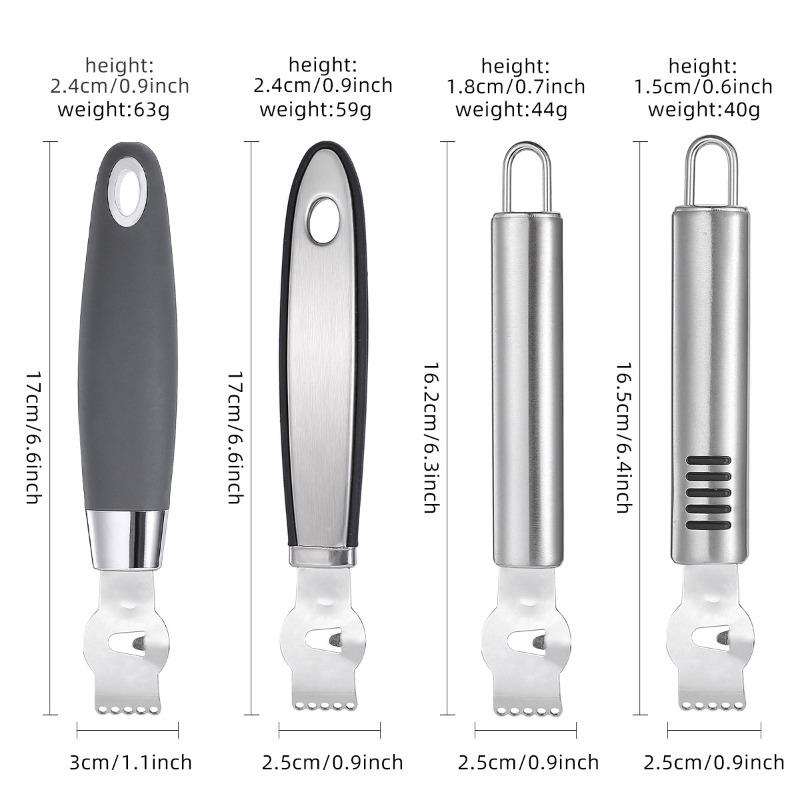 Lemon Citrus Zester Tool Cheese Grater Multipurpose Grooved Channel Knife scraper,Stainless Steel Blade