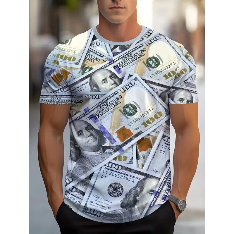 Men's 3D Jesus Graphic T Shirts Short Sleeve Casual Crew Neck Praying Hands