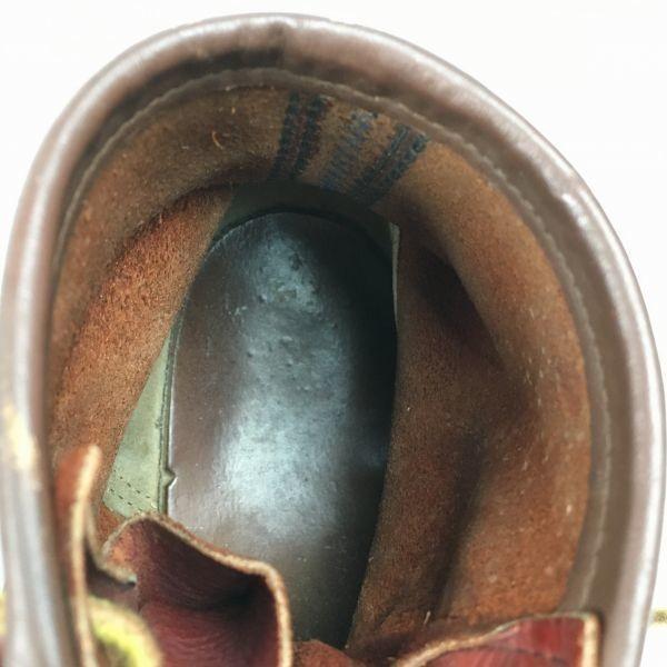 90er Halbkreis Hundemarke Vintage RED WING Arbeitsschuhe Größe 6.5F 24.5 Braun(GEBRAUCHT)