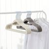 10pcs Flocked Hanger Non-slip Hanger Prevents Shoulder Bulging To Tidy Up Your Closet Space-saving Folding Hanger