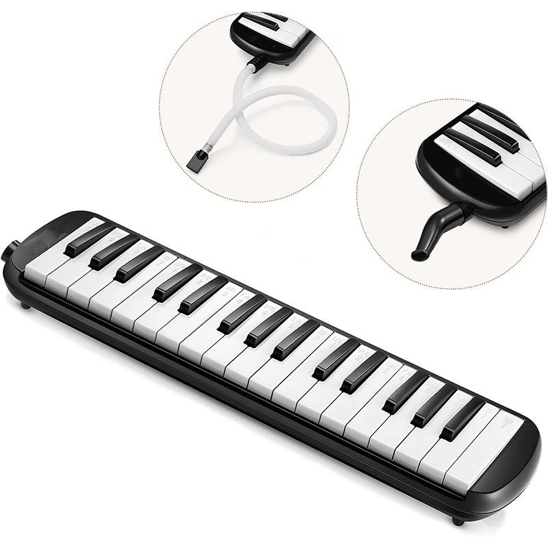 Melodica 32 Key Keyboard Harmonica Combo Pianica Air piano Portable With Carrying Bag Mouthpiece for Beginner For kids