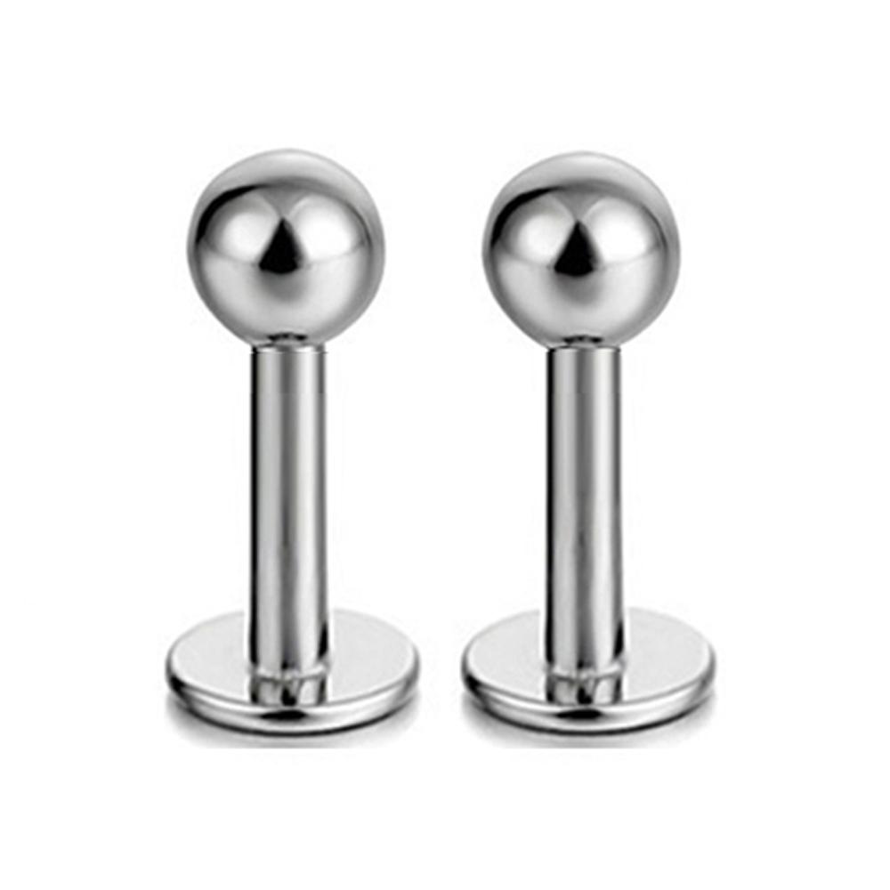 2/5/10Pcs Medical Stainless Steel Labret, Lip Piercing Jewelry Tragus Cartilage Ear Studs Earrings For Women / Men Trend